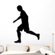 Running Soccer Player Wall Decal
