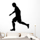 Running Soccer Player Wall Decal