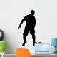 Black Silhouette Soccer Wall Decal