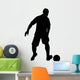 Black Silhouette Soccer Wall Decal