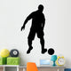 Black Silhouette Soccer Wall Decal
