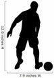 Black Silhouette Soccer Wall Decal