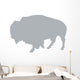 Grey Animal Silhouette Bison Wall Decal