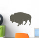 Walking Bison Wall Decal