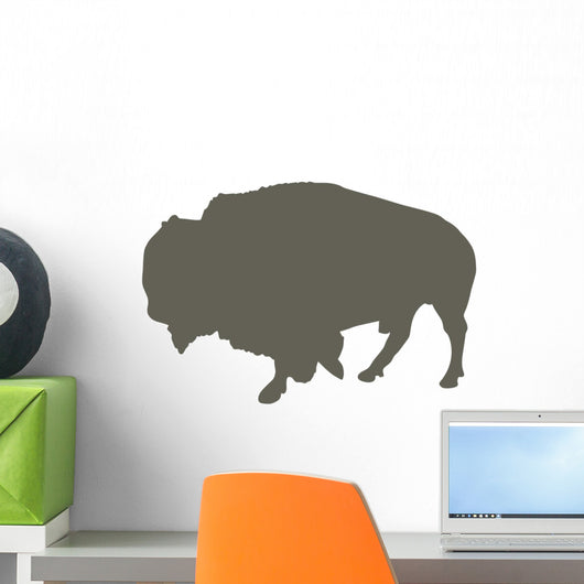 Walking Bison Wall Decal