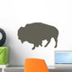 Walking Bison Wall Decal