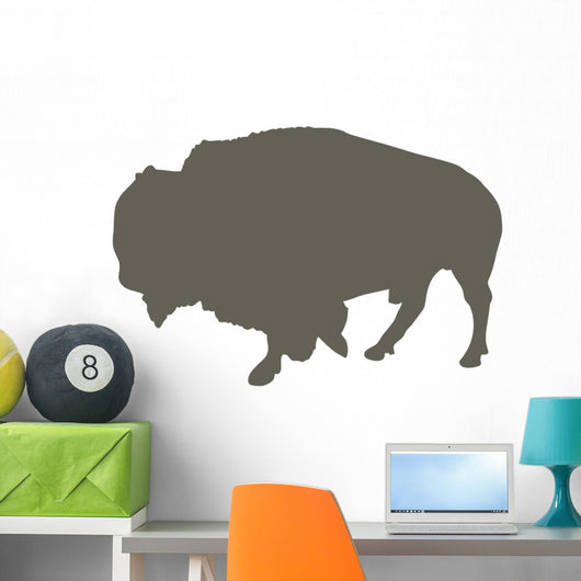 Walking Bison Wall Decal