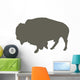 Walking Bison Wall Decal
