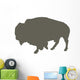 Walking Bison Wall Decal
