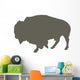 Walking Bison Wall Decal