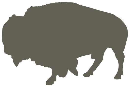 Walking Bison Wall Decal