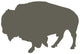 Walking Bison Wall Decal
