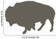 Walking Bison Wall Decal