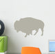 Beige Bison Wall Decal