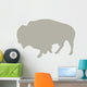 Beige Bison Wall Decal