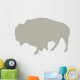 Beige Bison Wall Decal