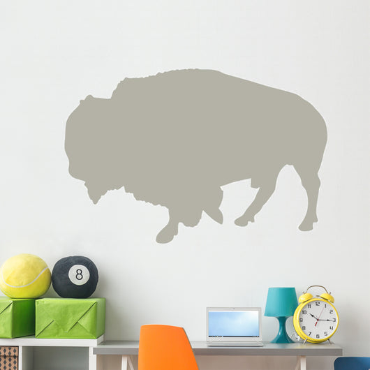 Beige Bison Wall Decal