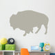 Beige Bison Wall Decal