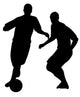 Playing Soccer Wall Decal