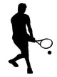 Sports Silhouette Tennis Wall Decal