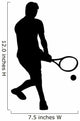 Sports Silhouette Tennis Wall Decal