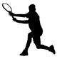 Sports Silhouette Tennis Wall Decal