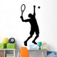 Serving Tennis Wall Decal