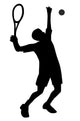 Serving Tennis Wall Decal