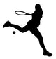 Sports Silhouette Tennis Wall Decal