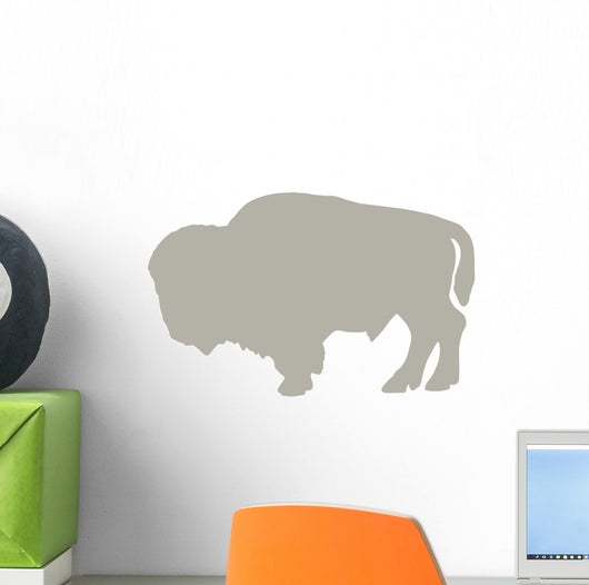 Light Brown Standing Bison Wall Decal