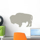 Light Brown Standing Bison Wall Decal