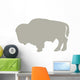 Light Brown Standing Bison Wall Decal
