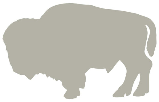 Light Brown Standing Bison Wall Decal