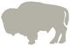 Light Brown Standing Bison Wall Decal