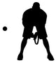 Defensive Tennis Wall Decal