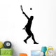 Sports Silhouette Tennis Wall Decal