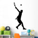 Sports Silhouette Tennis Wall Decal