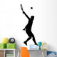 Sports Silhouette Tennis Wall Decal