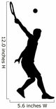 Sports Silhouette Tennis Wall Decal