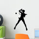 Female Player Tennis Wall Decal