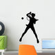Female Player Tennis Wall Decal