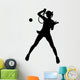 Female Player Tennis Wall Decal