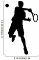 Offensive Player Tennis Wall Decal