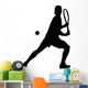 Sports Silhouette Tennis Wall Decal