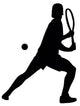 Sports Silhouette Tennis Wall Decal