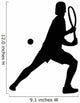Sports Silhouette Tennis Wall Decal