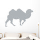 Grey Camel Silhouette Walking Wall Decal