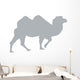 Grey Camel Silhouette Walking Wall Decal