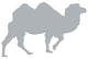 Grey Camel Silhouette Walking Wall Decal