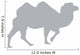Grey Camel Silhouette Walking Wall Decal